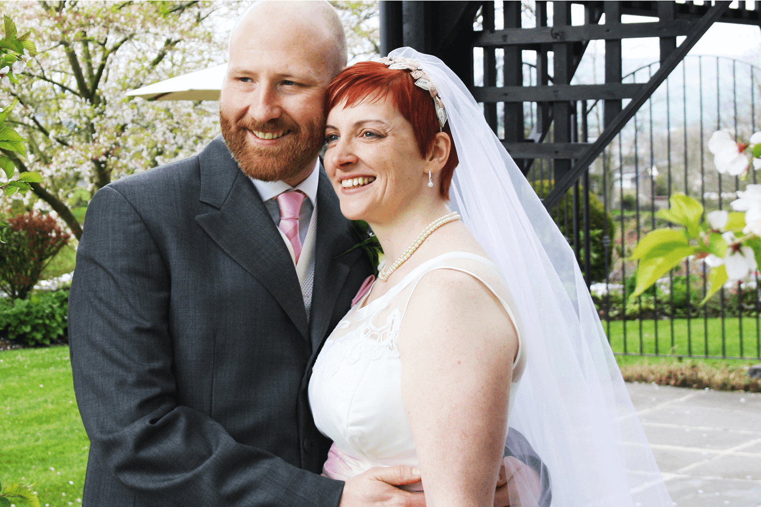 On our wedding day