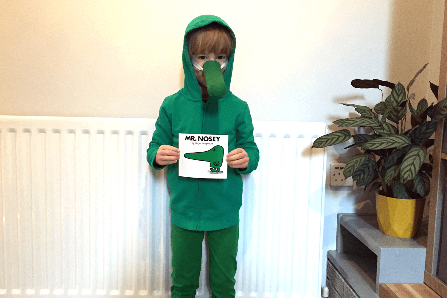 Toby in his Mr Nosey costume for World Book Day