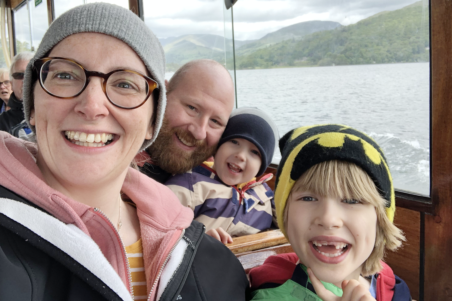 On the boat across Windermere