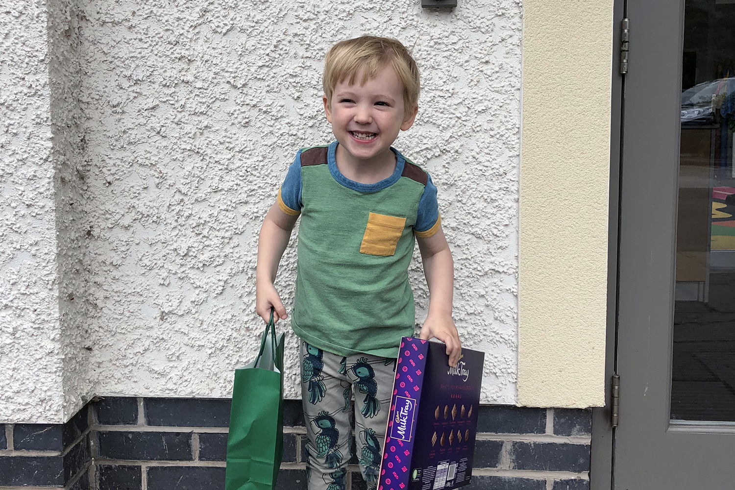 Gabe on his last day at nursery